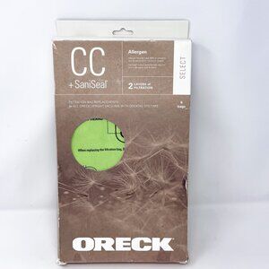 Oreck CC SaniSeal Allergen Filtration Bags AK1CC6A Upright Vacuum 4 Pack NEW